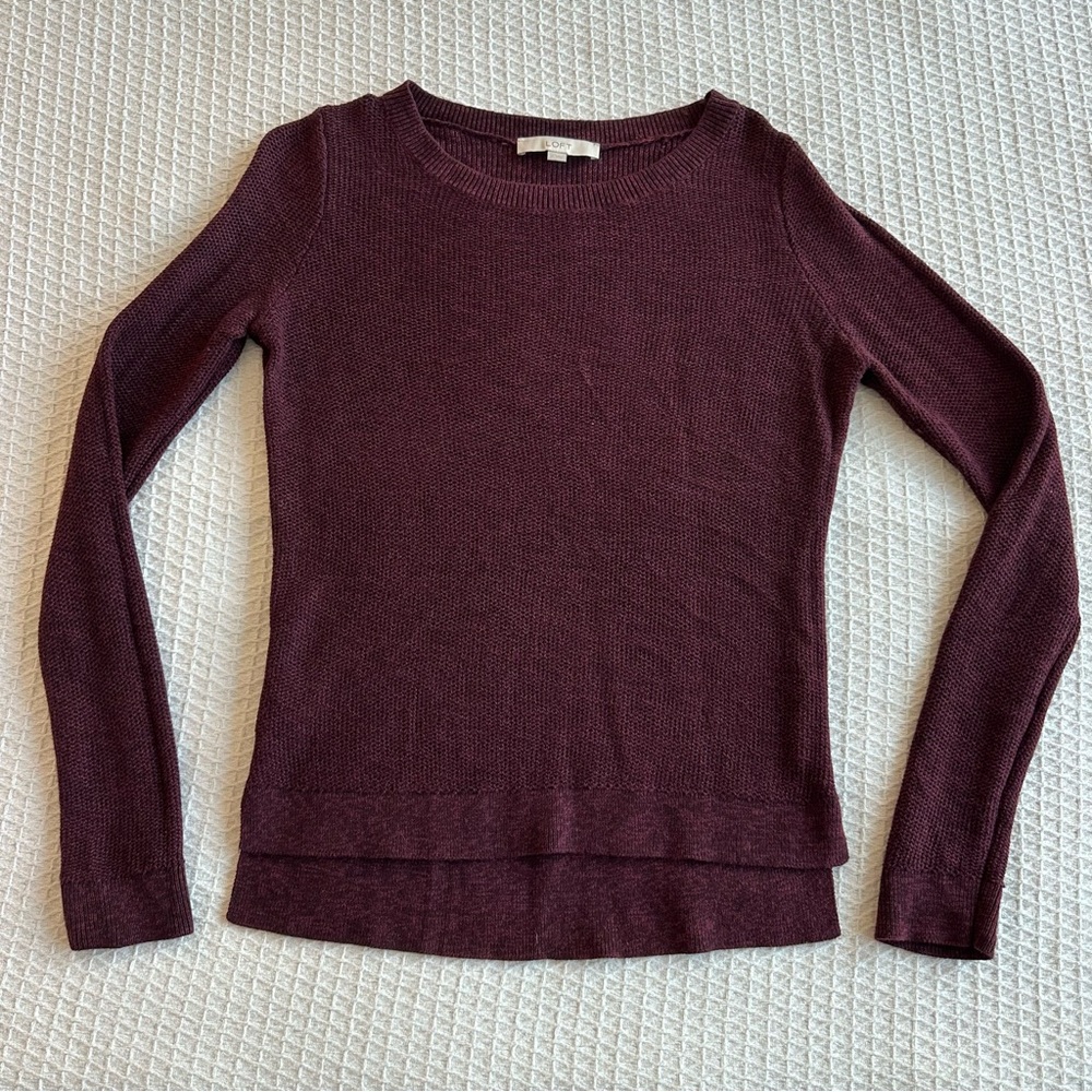 LOFT maroon sweater